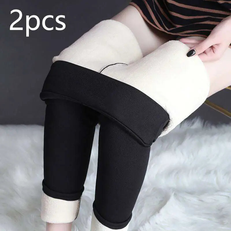 High Stretch Winter Leggings with Fleece Lining
