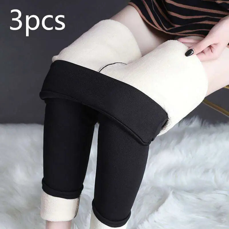 High Stretch Winter Leggings with Fleece Lining