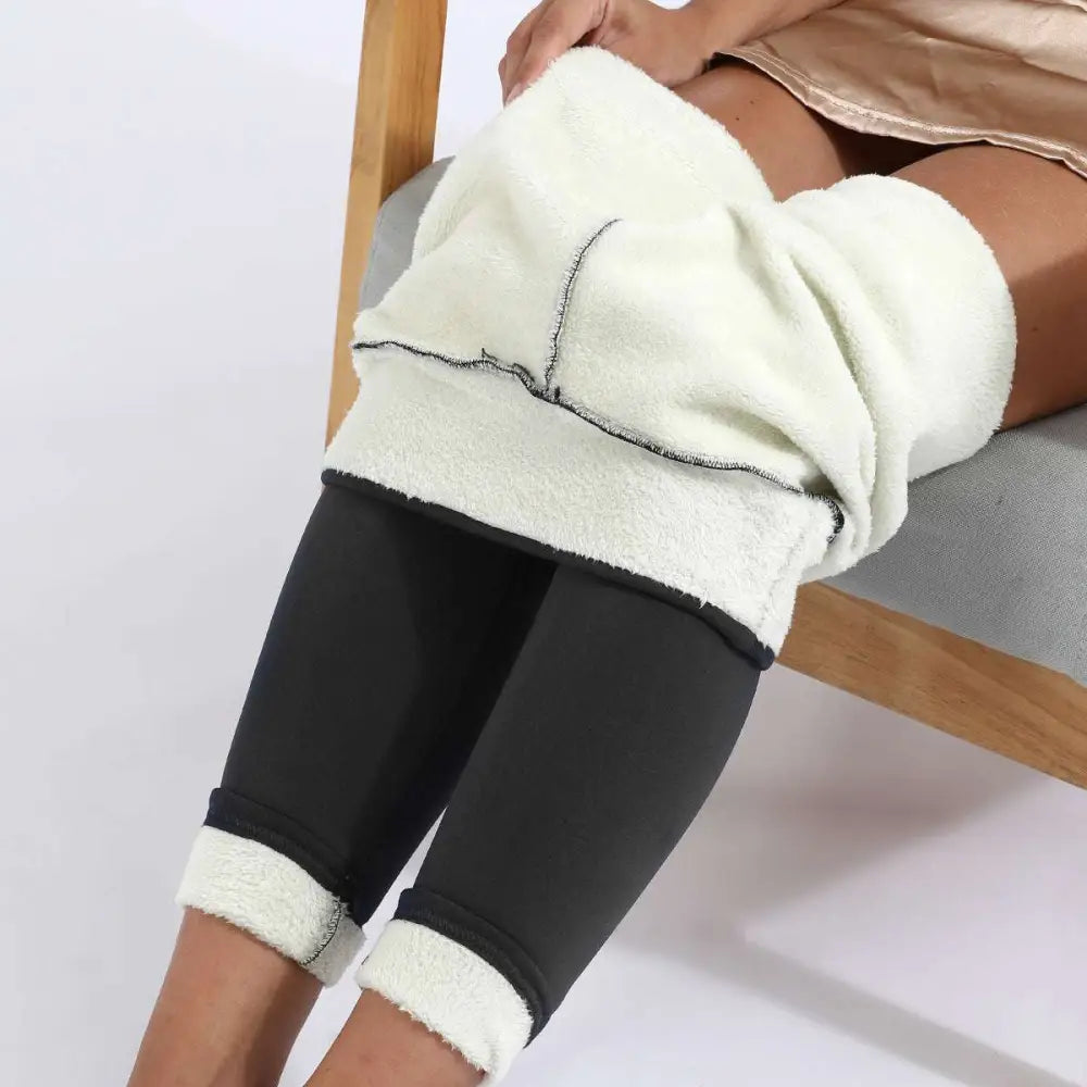 High Stretch Winter Leggings with Fleece Lining