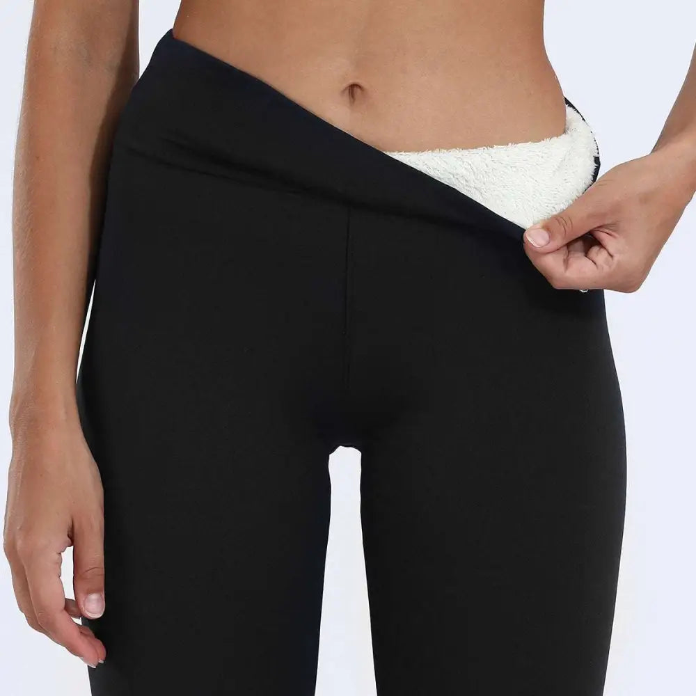 High Stretch Winter Leggings with Fleece Lining