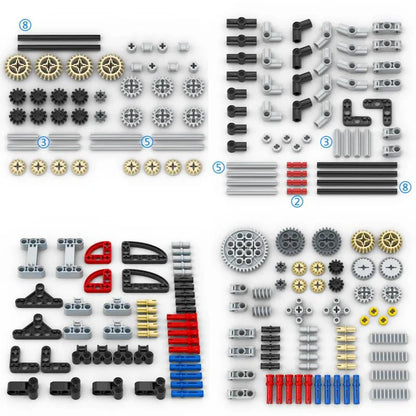 Technic Building Blocks Set | Compatible Parts for Cars, Gears, and Axles