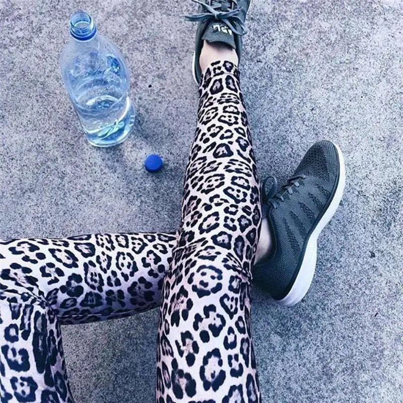 High Waist Leopard Print Leggings