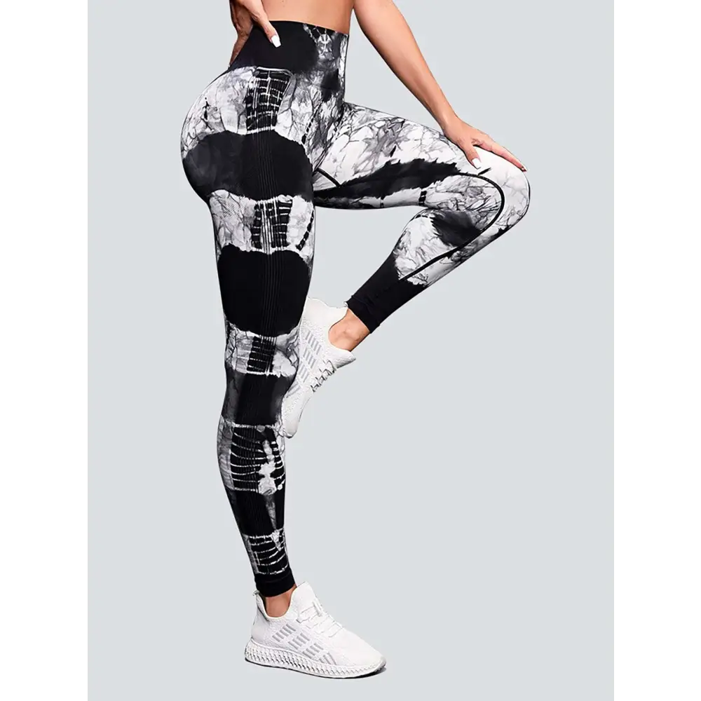 High Waist Tie Dye Yoga Pants