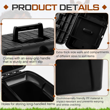 Large 8-piece Horse Grooming Box Kit