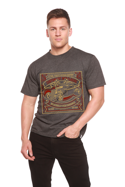 T-shirt à manches courtes et motif Hot Rod pour homme en bambou, viscose et coton biologique