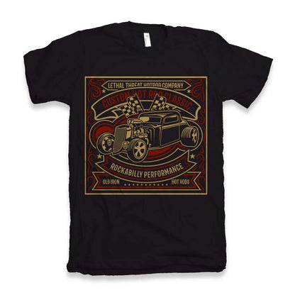 T-shirt à manches courtes et motif Hot Rod pour homme en bambou, viscose et coton biologique