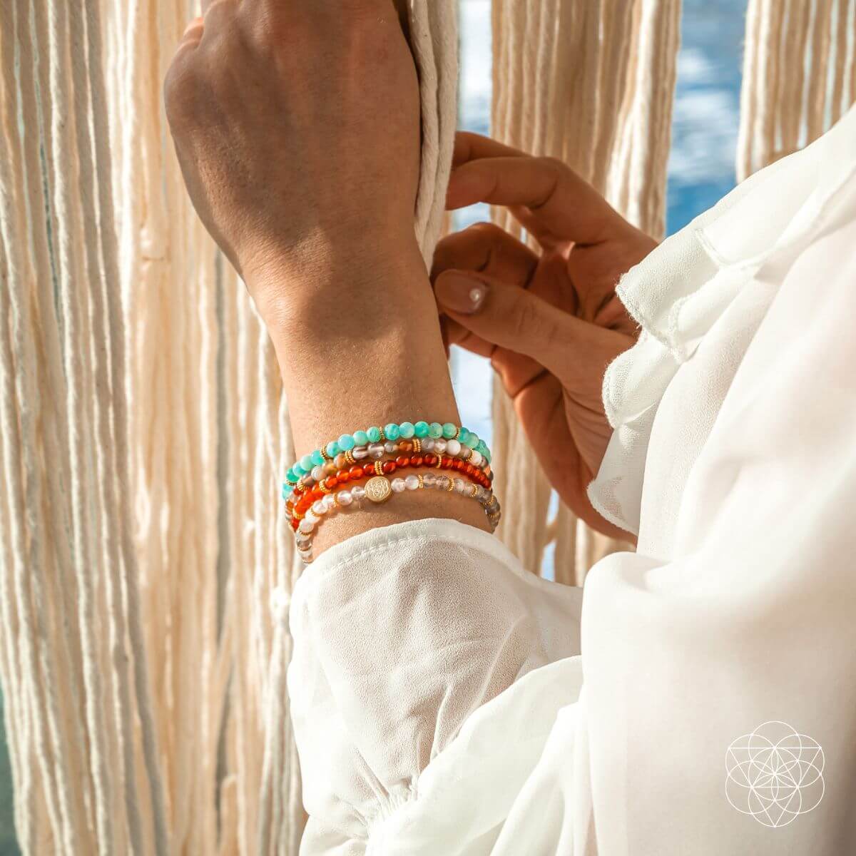 Je suis en bonne santé : Pack de 4 bracelets de restauration corps, esprit et âme