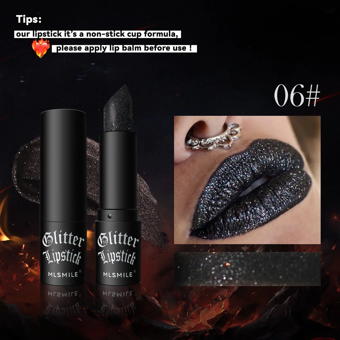 Labial mate aterciopelado de larga duración e hidratante