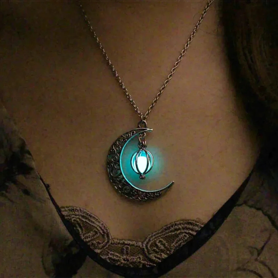 Collier avec pendentif en pierre de lune Acier inoxydable Bijou pierre de lune Cadeau femme