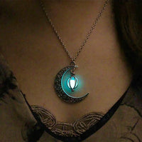 Collier avec pendentif en pierre de lune Acier inoxydable Bijou pierre de lune Cadeau femme