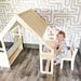 WALLY Playhouse Bookshelf + Toy Shelf – Kids Wooden Playhouse Shelf