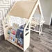 WALLY Playhouse Bookshelf + Toy Shelf – Kids Wooden Playhouse Shelf