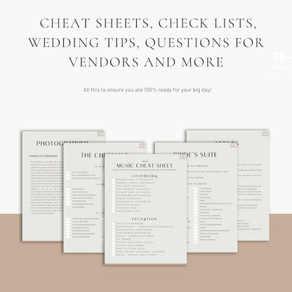 GOODNOTES 160+ Pages Wedding Planner Template Digital Download, PDF format,  Minimalist Wedding Planner, Budget, Vision Boards, Hyperlinked