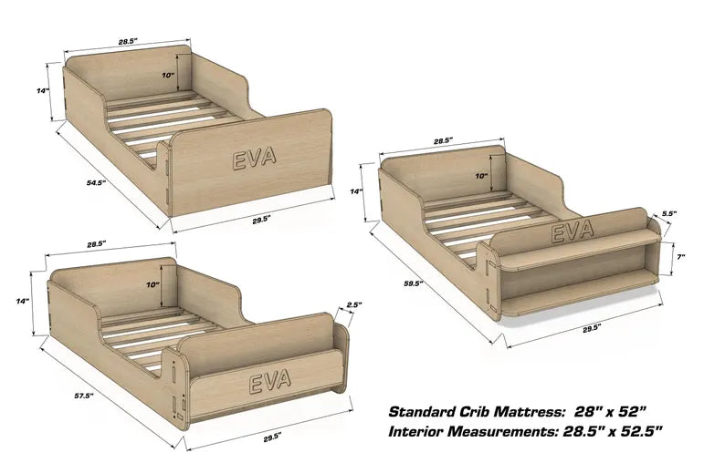 EVA Floor Bed – Montessori Wooden Floor Bed | Bush Acres