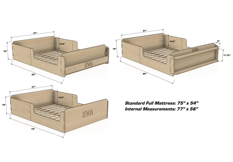 EVA Floor Bed – Montessori Wooden Floor Bed | Bush Acres