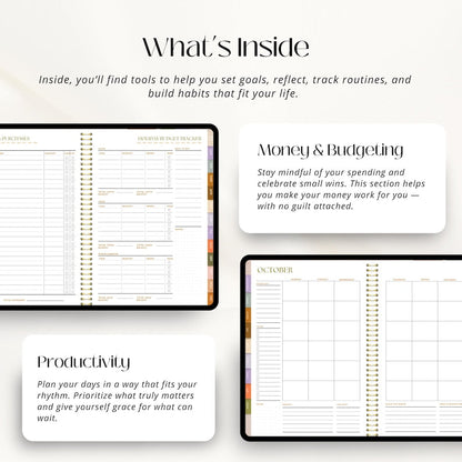 2026 Digital Planner | ADHD-Friendly Hyperlinked GoodNotes Planner | Goal, Budget, Health & Home Organizer | Undated Life Plan