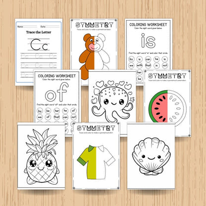 35500 Educational Kids Resources Bundle PLR MRR resell right, Kids Learning Bundle printable pages, coloring book, worksheets, games, number