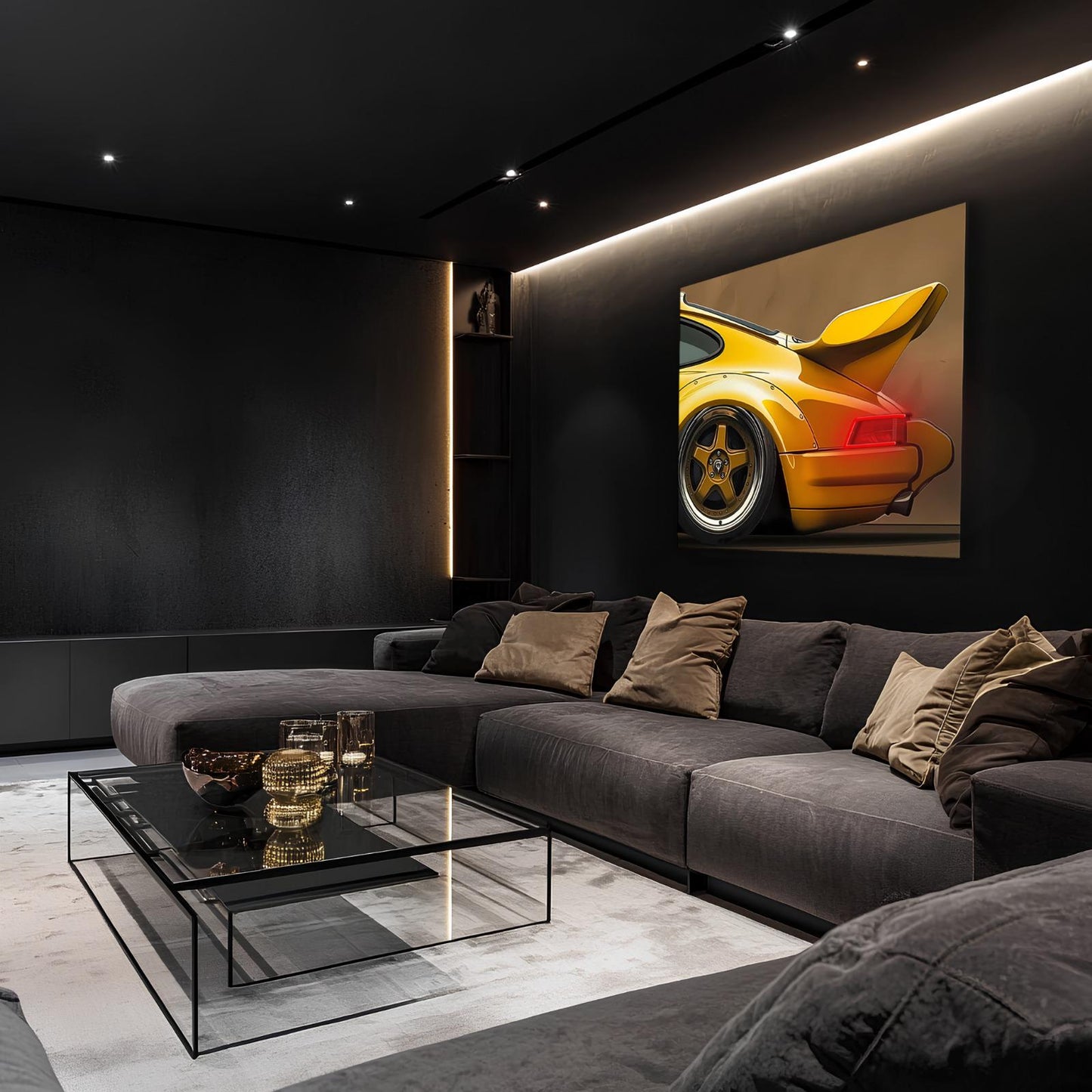 Acrylic Poster with Neon Lights | Custom LED Backlit Wall Art | High-Quality Automotive Poster for Car Enthusiasts, Gifting