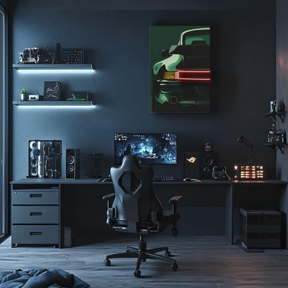 Letrero de neón para coche, arte de pared iluminado para coche, decoración de pared LED para coche, letrero LED para coche, letrero luminoso para coche, letrero de neón para garaje, arte de pintura de neón para hombre