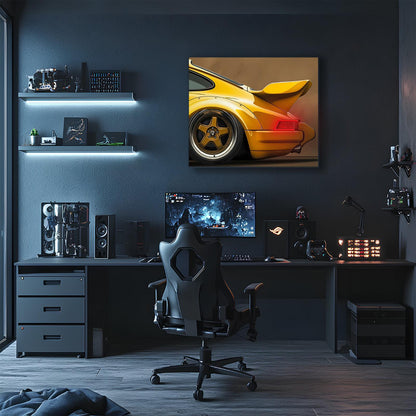 Acrylic Poster with Neon Lights | Custom LED Backlit Wall Art | High-Quality Automotive Poster for Car Enthusiasts, Gifting