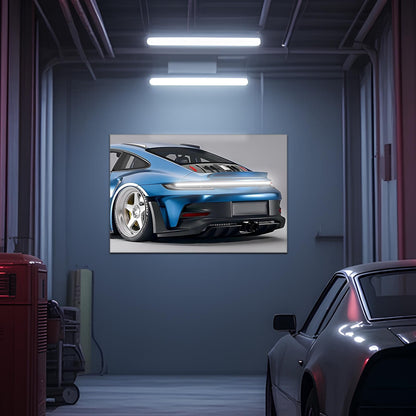 Néon personnalisé pour voiture - Décoration de garage LED personnalisée pour les passionnés de voitures - Décoration murale en plexiglas imprimée UV - Lumière réglable et livraison gratuite