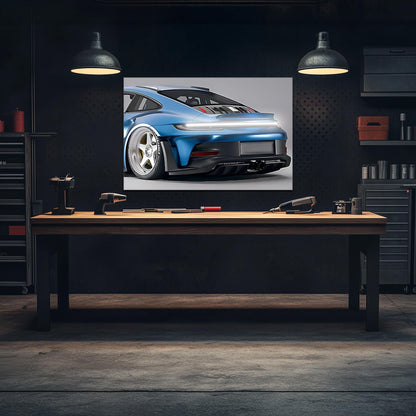Néon personnalisé pour voiture - Décoration de garage LED personnalisée pour les passionnés de voitures - Décoration murale en plexiglas imprimée UV - Lumière réglable et livraison gratuite