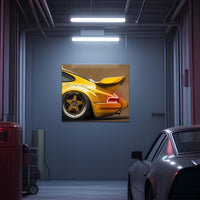Classic Car Neon Wall Art - UV Printed LED Plexiglass Sign for Garage, Man Cave & Retro Car Fans - Adjustable Light and Free Shipping