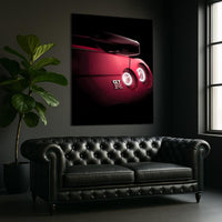 LED Sports Car Tail Light Wall Art – UV Print Acrylic, Includes Free Remote