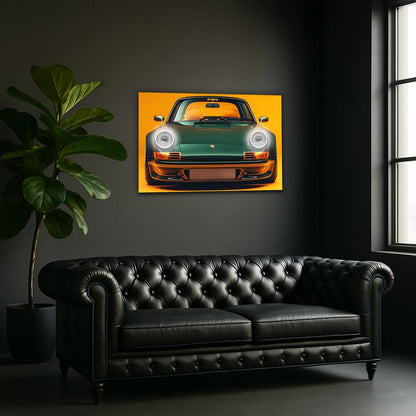 LED Retro Car Wall Art – UV‑Printed Acrylic with Dimmer Remote