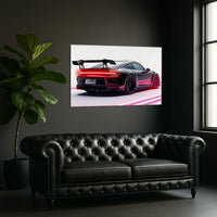 Acrylic UV Printed LED Car Poster – Backlit Neon Wall Decor