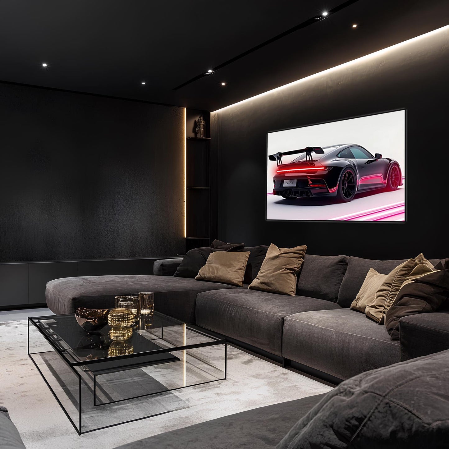 Acrylic UV Printed LED Car Poster – Backlit Neon Wall Decor