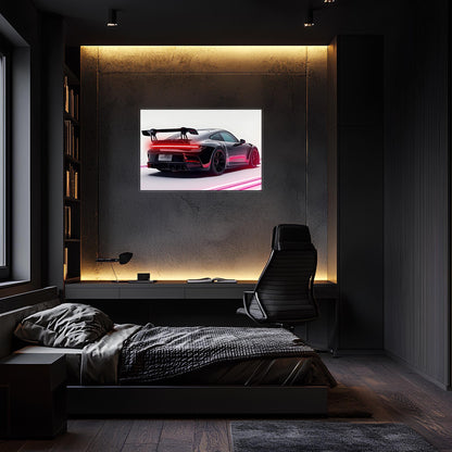 Acrylic UV Printed LED Car Poster – Backlit Neon Wall Decor