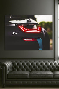 Neon Car LED Wall Art – UV‑Printed Acrylic, Glowing Edges