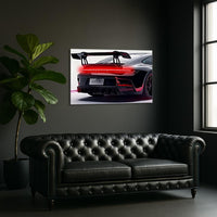 Acrylic UV‑Printed Rear Sport Car LED Art with Remote Control