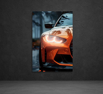 LED UV‑Printed Plexiglass Car Wall Sign with Dimmer