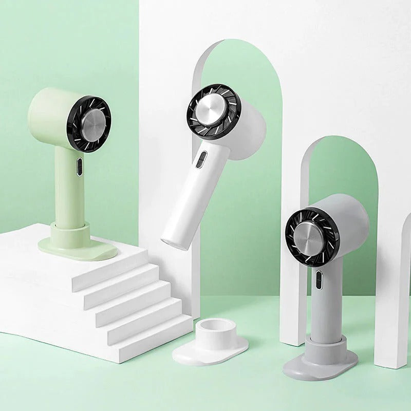 Compact Mini Handheld Fan | Portable USB Cooling Fan with 3-Speed Settings | Lightweight Design for On-the-Go Comfort