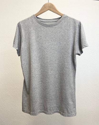 T-shirt à col rond et manches courtes en bambou/coton pour femme Spun Bamboo - Gris chiné