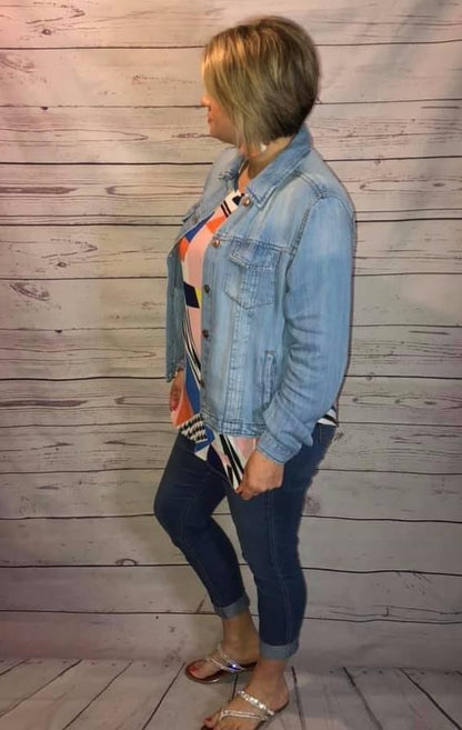 The Dolly Jacket -  Perfectly Buttery Soft Denim Jacket - olive, black or light wash