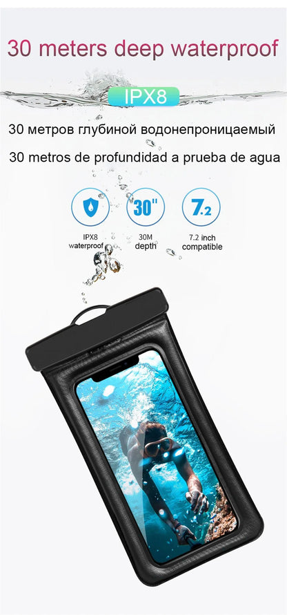 IP68 Universal Waterproof Phone Cases Bag