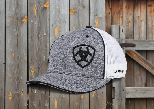 Casquette ARIAT pour homme gris chiné