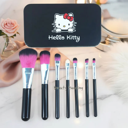 7 Piece Hello Kitty Makeup Brush Set