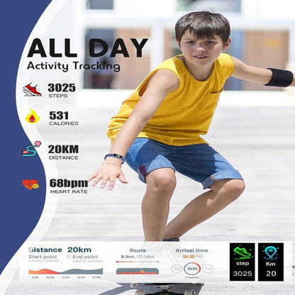 Kids Fitness Tracker Smartwatch with Heart Rate GPS Activity Tracker Watch