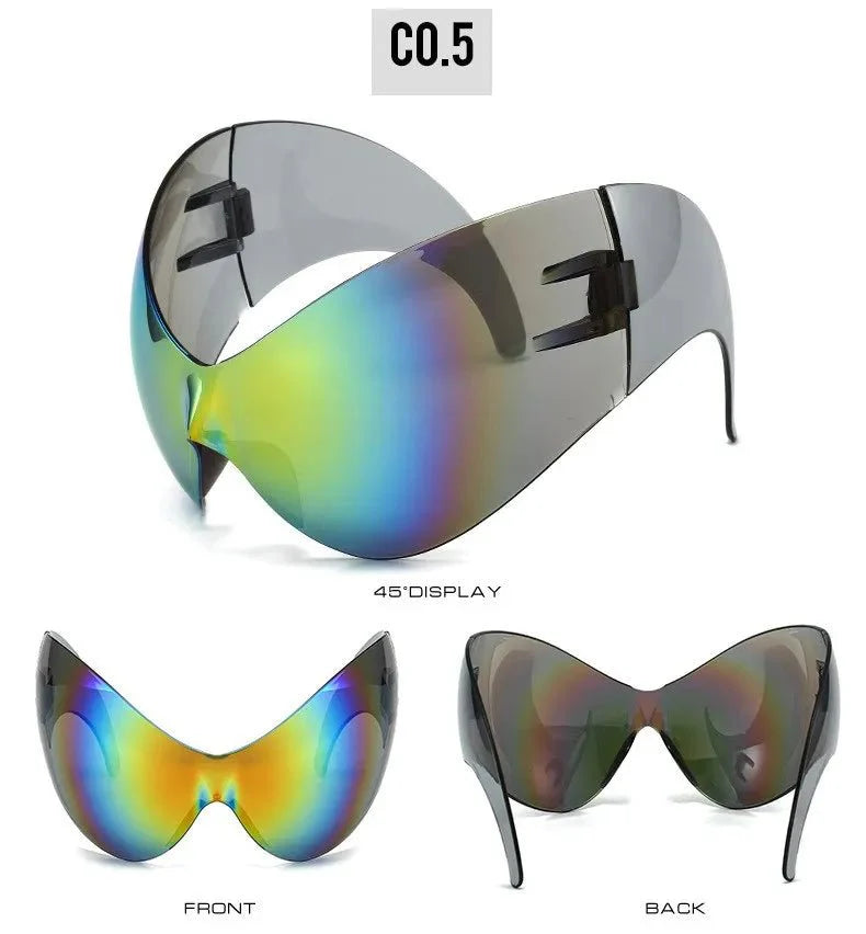 Oversized Sport Sunglasses | UV Protection Windproof Steampunk Goggles