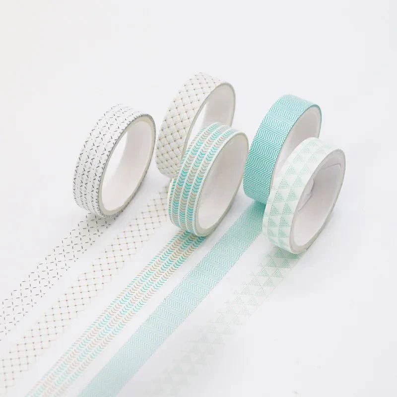 Kawaii Washi Tape Set | 5 Rolls for Scrapbooking and Journaling