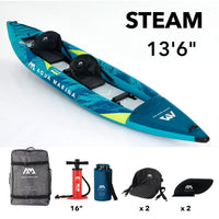 Aqua Marina STEAM 13'6" Inflatable Versatile/Whitewater Kayak