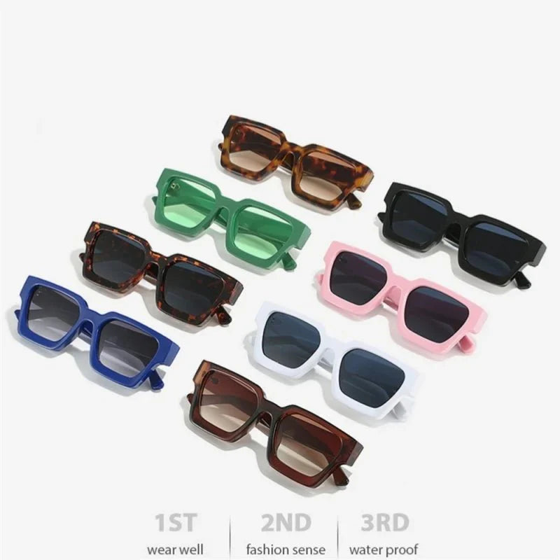 Gafas de sol de montura cuadrada – Protección UV antirreflejos diseño de lentes grandes