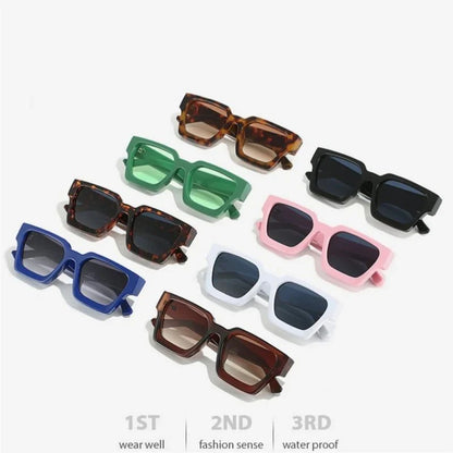 Gafas de sol de montura cuadrada – Protección UV antirreflejos diseño de lentes grandes