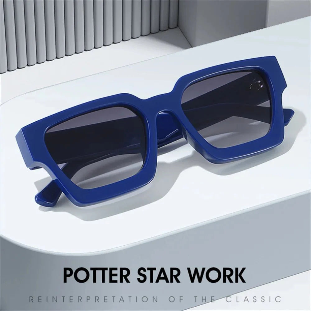 Gafas de sol de montura cuadrada – Protección UV antirreflejos diseño de lentes grandes
