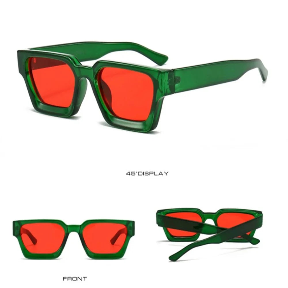 Gafas de sol de montura cuadrada – Protección UV antirreflejos diseño de lentes grandes
