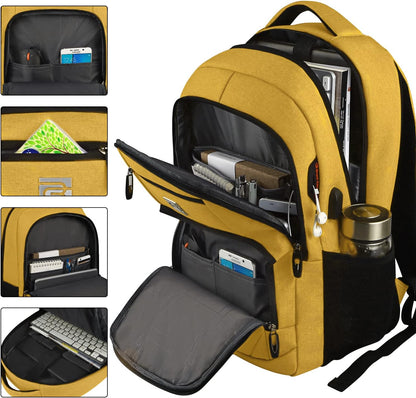 Sac à dos pour ordinateur portable mince antivol 15,6 pouces Sac de voyage à chargement USB
